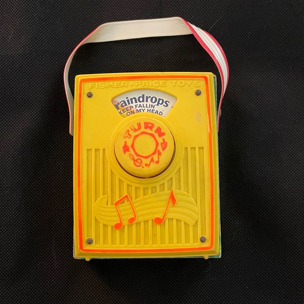 VTG 1972 Fisher Price Music Box Pocket Radio